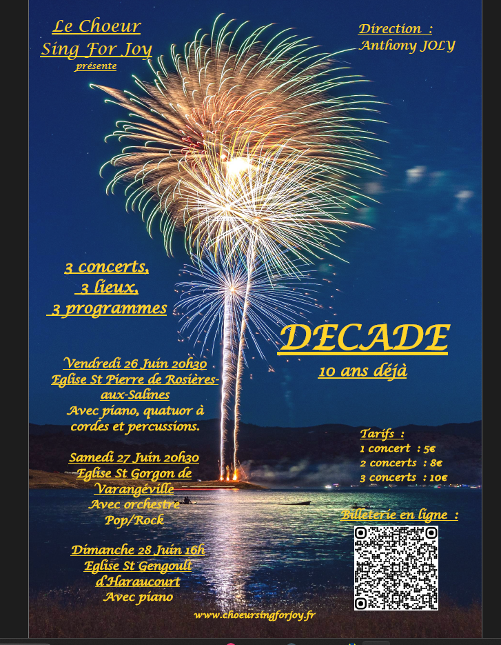 Les 10 ans de Sing for Joy
