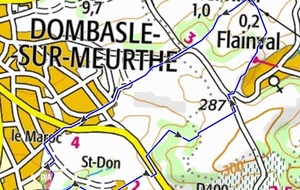 Dombasle Levassor parking pétanque 8,8 km PB